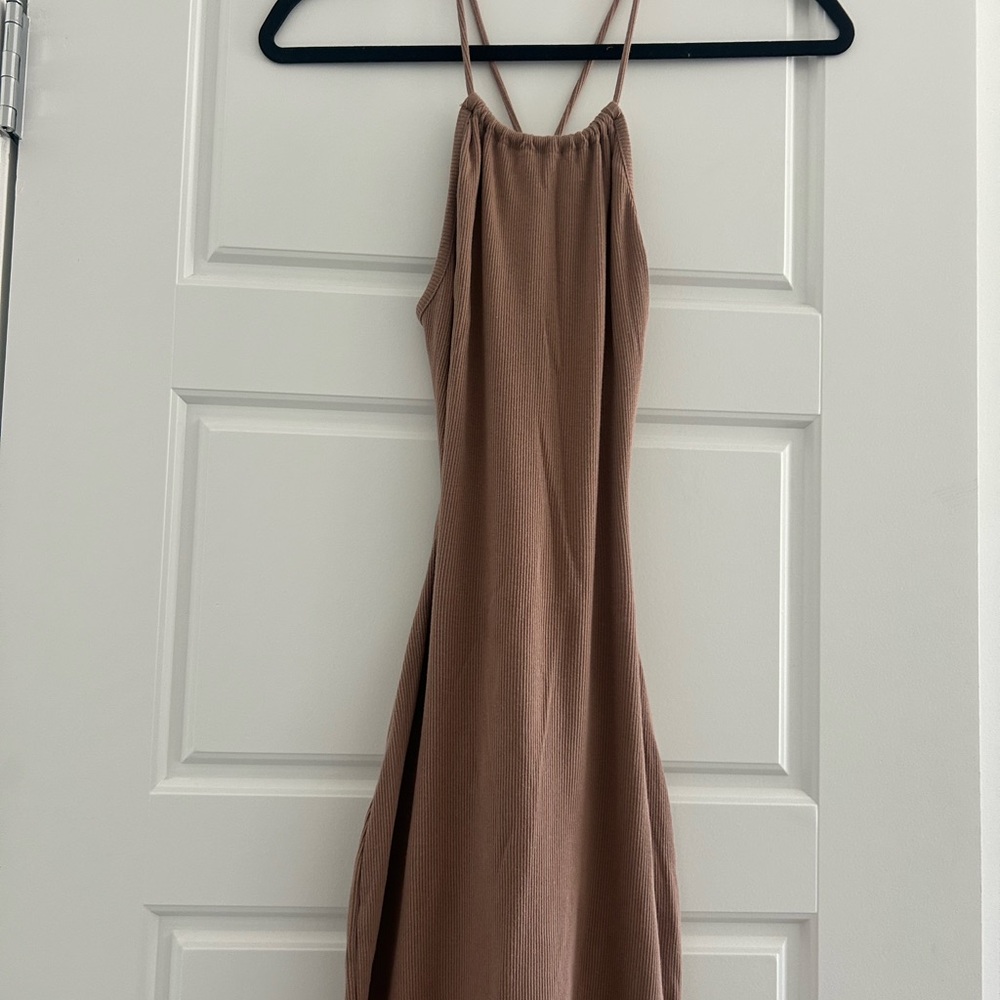 Fashion Nova Pink Halter Slip Dress for Night Out